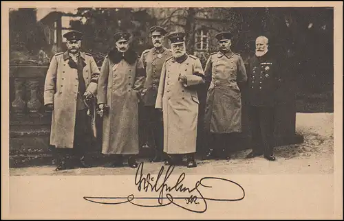 Carte de visite de secours militaire Dans le quartier général, vers 1914, inutilisé