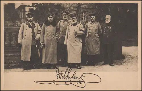 Kriegswohlfahrt-Ansichtskarte Im großem Hauptquartier, um 1914, ungebraucht