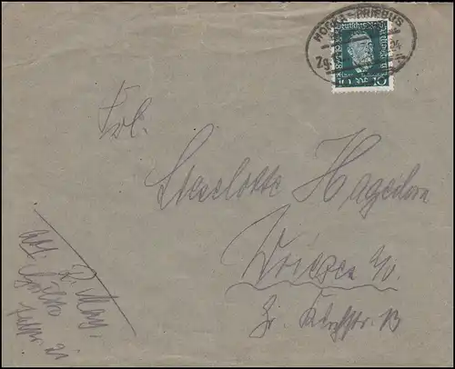 Bahnpost HORKA-PRIEBUS 27.12.24 auf Brief