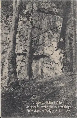 Poste ferroviaire HANNOVER-BEBRA 7.8.1905, grotte de Lippolds près d'Alfeld, vers HELMSTEDT