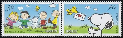 3369-3370 Snoopy und die Peanuts-Rasselbande: Zusammendruck aus Block 82 **/MNH