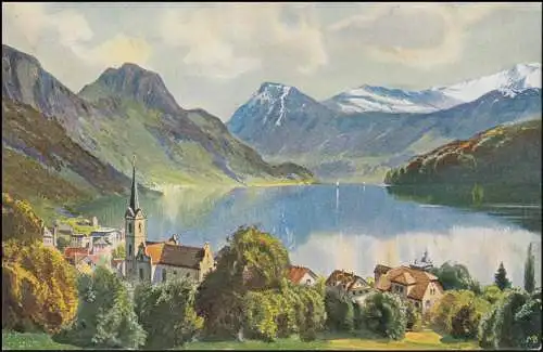 Poste ferroviaire DRESDEN-RICHENBACH (VOGTL.) 5.10.107 sur AK Weggis / Suisse