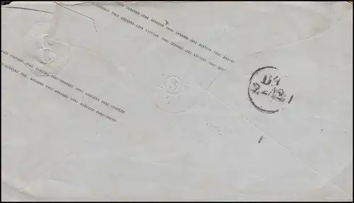 Wurtemberg - couverture U 20 de HEILBRRONN 1.12. vers STUTTGART 2.12.