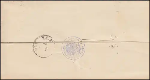 41 Adler 10 Pfennig EF Brief EISLEBEN 6.3.1888 nach SALZMÜNDE 7.3.88