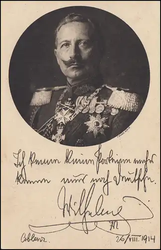 Feldpost Deutsche Kriegskarte: Kaiser Wilhelm II, DÖBERITZ-ÜBUNGSPLATZ 28.2.15