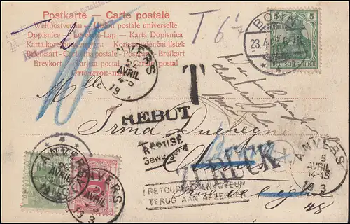 Carte d'humour New-Heidelberg Qui paie le début de la course ? BONN 23.4.1903