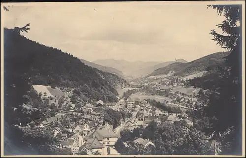 Ansichtskarte Hornberg (Schwarzwaldbahn), 12.8.1935 nach Breyell
