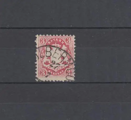 Bayern 23Y Wappen 3 Kreuzer - Stempel 12a Halbkreisstempel KOLBERMOOR 27.7.