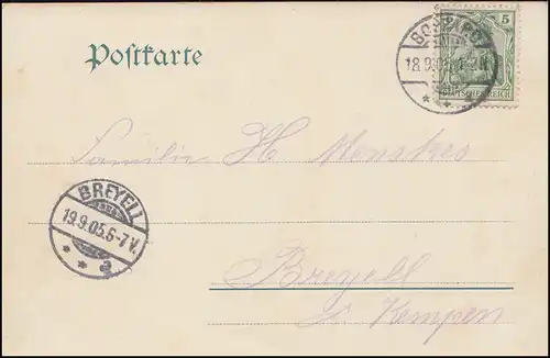 Ansichtskarte Bornhofen / Rhein Innenansicht der Gnadenkirche, BOPPARD 18.9.1905