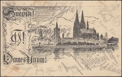 AK Studentenverbindung SKStV Suevia Köln am Rhein, CÖLN-RIEHL 7.12.1920