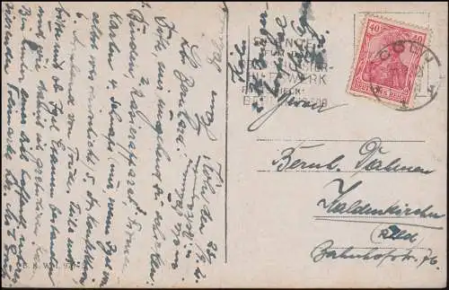 Carte d'artiste animal Fête Chiens et chats: Beaucoup de bruit pour rien, CÖLN 23.9.1923