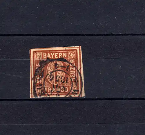 Bayern 4 II mit seltenem Umtauschstempel 23.11.1856, gut gerandet