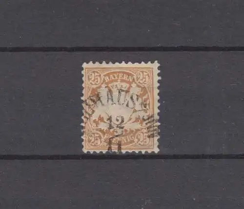 Bayern 41 armoiries 25 Pfennig - Tampon 22a NOUVEAUHAUS AM INN 12.11.