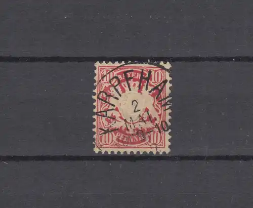 Bayern 49 Wappen 10 Pfennig - Stempel 21b Einkreisstempel KARPFHAM 5.5.87