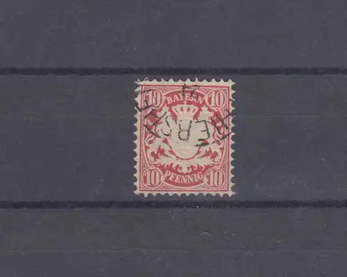 Bayern 49 Wappen 10 Pfennig - Stempel 19a Einkreisstempel THIERSHEIM