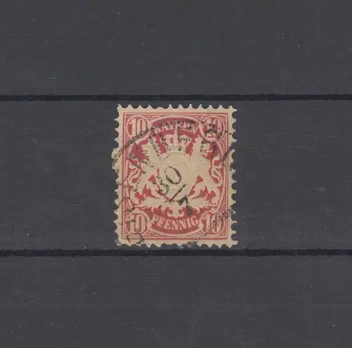 Bayern 39 Armoiries 10 Pfennig - Stamp 12a Halzkreist EISENBERG 30.7.