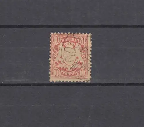Bayern 39a Wappen 10 Pfennig - Stempel INGOLSTADT 19.1.
