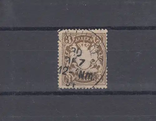 Bayern 60 Wappen 3 Pfennig - Einkreisstempel OBERTHERES 30.12.94, Hoher Zahn