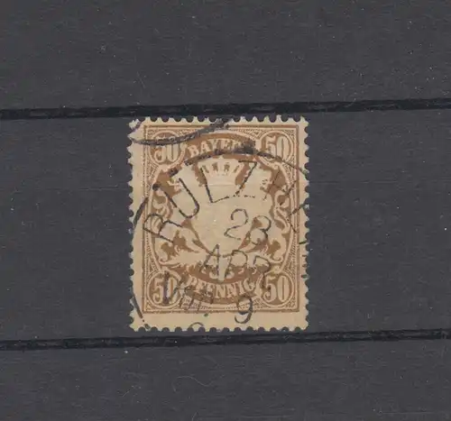 Bayern 59B Wappen 50 Pfennig - Tampon en cercle RÜLZHEIM 28.4.