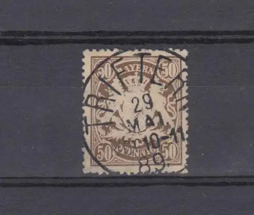 Bayern 59A Wappen 50 Pfennig - Stempel 21b Einkreisstempel TRIFTERN 29.5.89