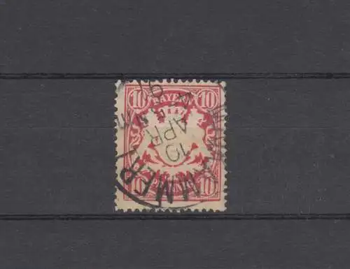 Bayern 56B Wappen 10 Pfennig - Stempel 24b Einkreisstempel MAIKAMMER I - 10.4.91