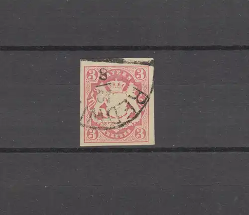 Bavière 15 armoiries 3 croix - cachet 12a demi-cercles REDWITZ