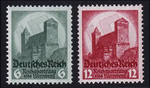 546-547 Congrès de Nuremberg 1934 - Ensemble frais de port **