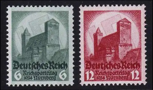 546-547 Parteitag Nürnberg 1934 - Satz postfrisch **