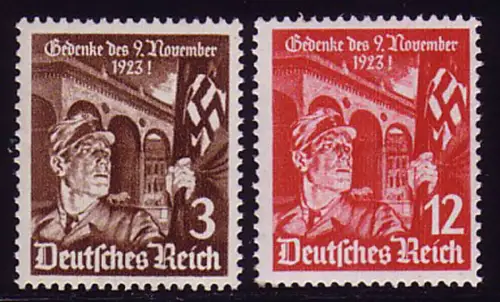 598-599 Hitlerputsch 1935 - Satz postfrisch **