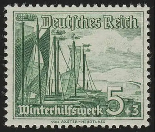 653 Winterhilfswerk Schiffe 5+3 Pf, postfrisch **