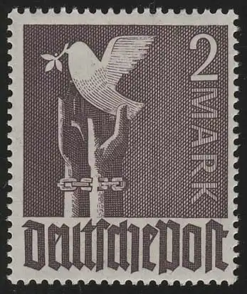 Occupation alliée 960a Poussières de paix 2 m, brun violet, **