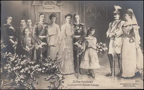 Ansichtskarte Silberhochzeit in unserem Kaiserhause, ungebraucht