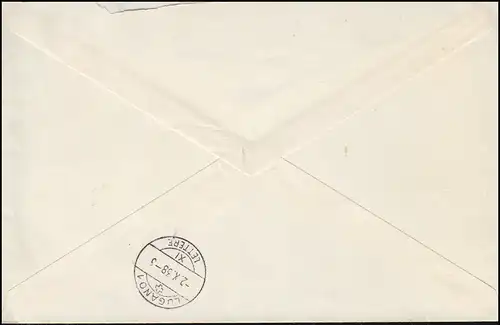 Schweiz Block 4 Ausstellung 1938 - Schmuck-Bf. Sonder-R-Zettel SSt AARAU 25.9.38