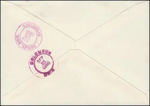 Liechtenstein 346-347 Souveränes Fürstentum auf R-FDC Verkaufsstelle VADUZ 1956