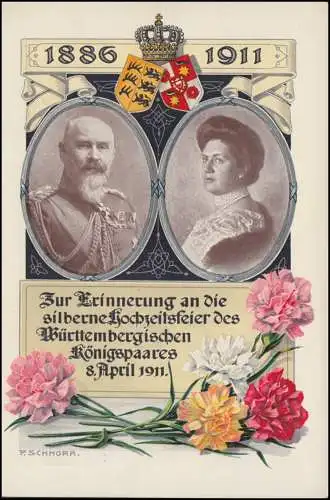 Privatpostkarte PP 27 Offizielle Postkarte des Blumentages 1911, ungebraucht