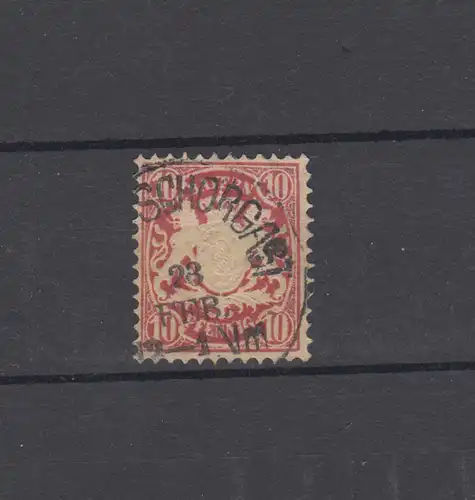 Bayern 49 Armoiries 10 Pfennig - Tampon en cercle MARKTSCHORGAST 23.2.