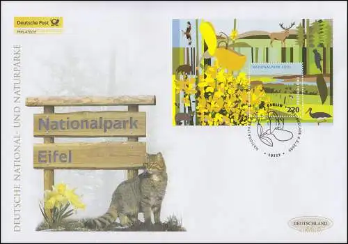 Bloc 74 Parc National Eifel, Block sur Bijoux FDC Allemagne exclusivement