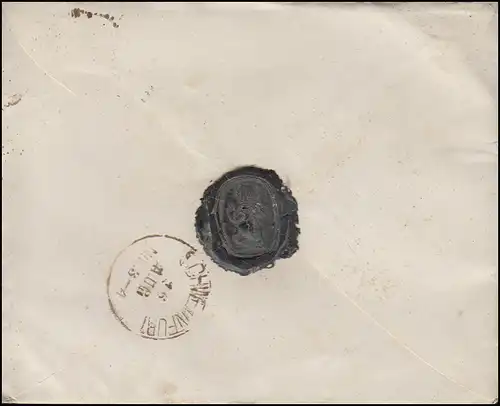 Bayern 10 Pfennig EF Bf. NÜRNBERG I. - 16.8. vers Schwebheim / SCHWEINFURT