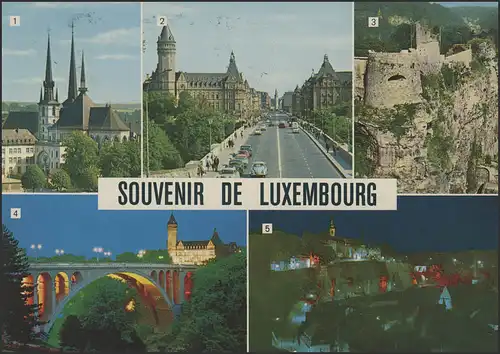 Luxembourg: Carte d'affichage avec année de promotion de l'enfant, 20.11.79