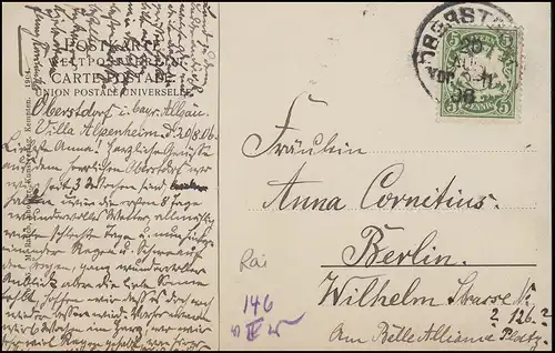 Carte de vue Allgäuer Alpen - Freibergsee, EF OBERSTDORF 20.8.06 vers Berlin