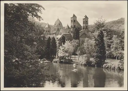 Carte de vue Maria Laach, EF Posthorn 10 P. Pie Maria LAACH sur ANDERSNACH 4.10.53