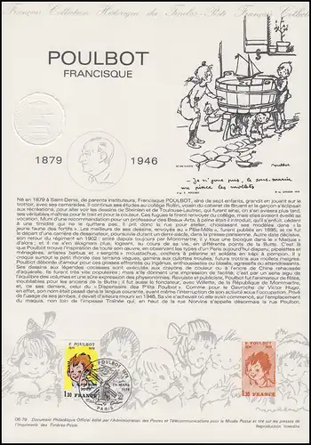 Collection Historique: peintre et sculpteur Francisque Poulbot 24.3.1979