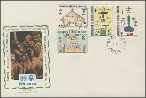 Prédominium Nouvelles Hébrides: croix églises, bijoux FDC - ensemble