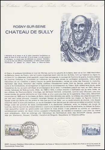 Collection Historique: Rosny-sur-Seine Château de Sully Schlossanlage 21.3.1981