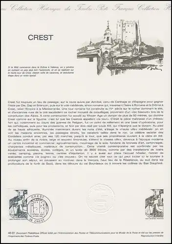 Collection Historique: Tourmbourg Crest 28.11.1981