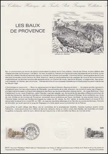 Collection Historique: Ruine du château Les Baux-de-Provence 27.6.1987