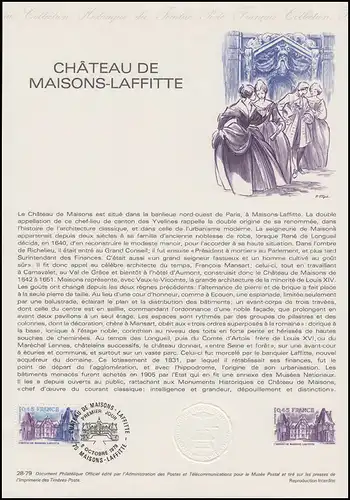 Collection Historique: Schloss Maisons-Laffitte Château de Maisons-Laffitte 1979