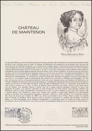 Collection Historique: Chateau de Maintenon / Château Mainenton 1980