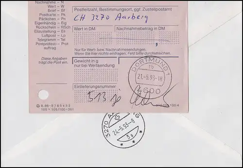 1615 Umweltschutz Regenwald, R-Bf SSt Dortmund UNO Umweltschutz Zebra 21.5.1993