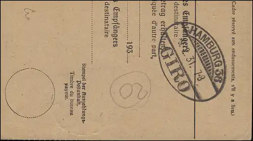 118 Burbacher Hütte en tant que EF sur le porte-lettre de la carte NN VÖLKLINGEN 6.2.1931